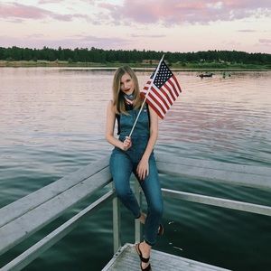 Madewell Blue Skinny Raw Hem Side Zip Stretch Denim